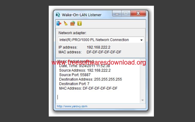 Wake-On-LAN Listener v2.4 free download