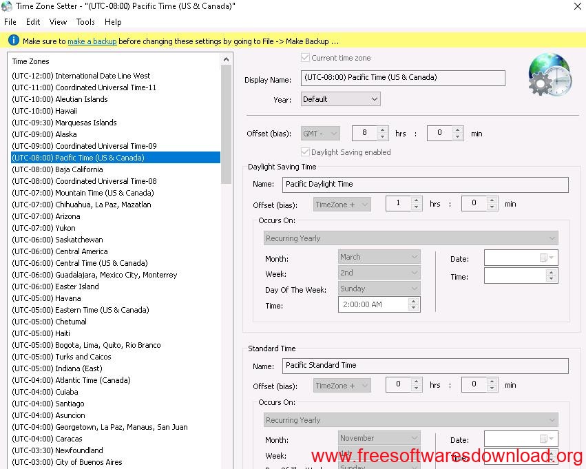 TimeZoneSetter v1.0 free download