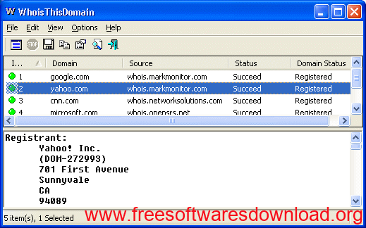 WhoisThisDomain v2.46 free download