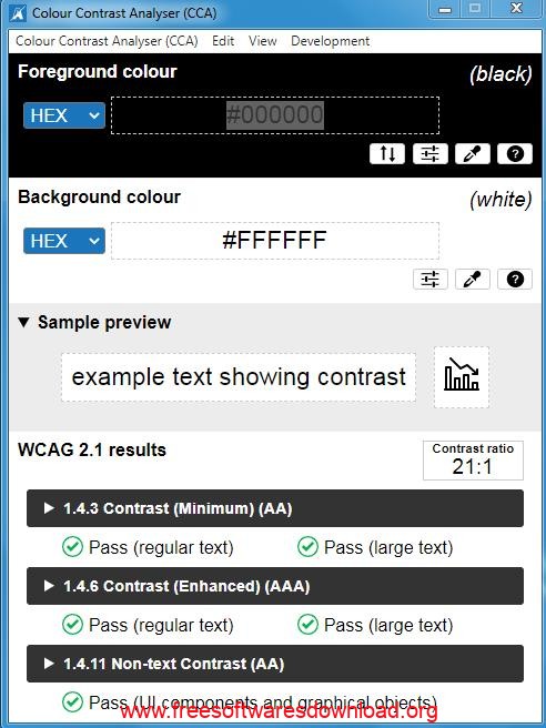 Color Contrast Analyser v3.2.0 free download