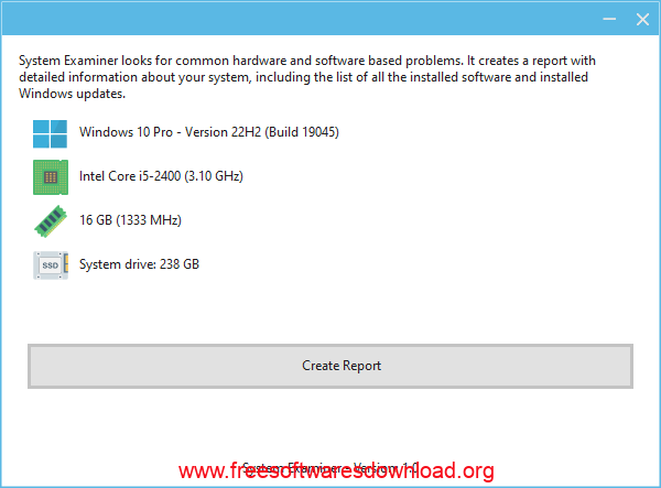System Examiner v1.0 system information reports